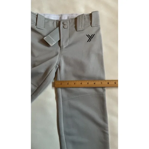 Youper Youth Medium Baseball Pants Boys Capri Softball Pants Gray - Picture 5 of 8